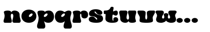 Cuthick Font LOWERCASE