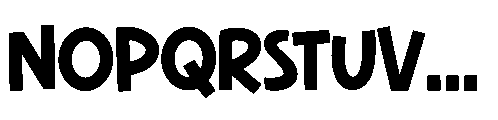 Cutie Slime Sans Regular Font LOWERCASE