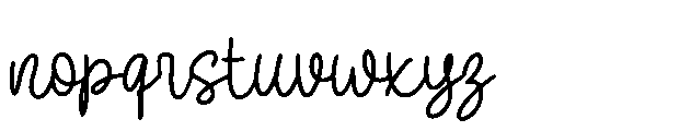 Cutie Slime Script Regular Font LOWERCASE
