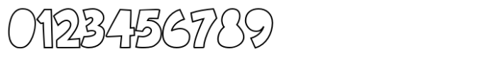 Cutlet Outline Font OTHER CHARS