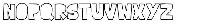 Cutlet Outline Font UPPERCASE