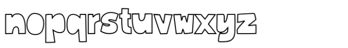 Cutlet Outline Font LOWERCASE