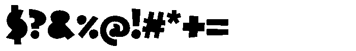Cutter Child Bold Font OTHER CHARS