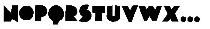 Cutter Child Bold Font UPPERCASE