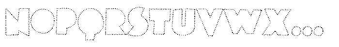 Cutter Child Dotted Font UPPERCASE
