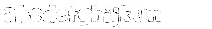 Cutter Child Dotted FONT