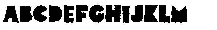 Cutter Child Rought Font UPPERCASE