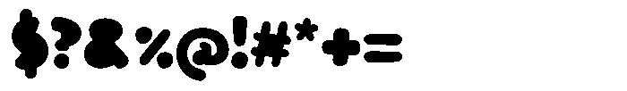 Cutter Child Round Font OTHER CHARS
