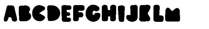 Cutter Child Round Font UPPERCASE