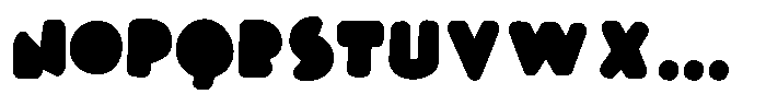 Cutter Child Round Font UPPERCASE