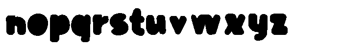 Cutter Child Round Font LOWERCASE