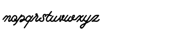 Cutterlakes Script Font LOWERCASE