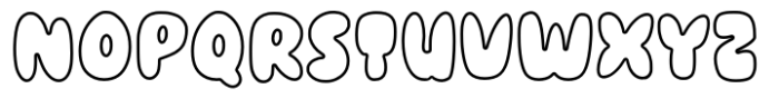 Cuttey Fatty Outline Font UPPERCASE