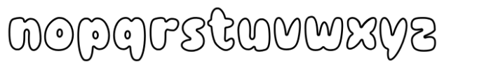 Cuttey Fatty Outline Font LOWERCASE
