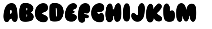 Cuttey Fatty Regular Font UPPERCASE