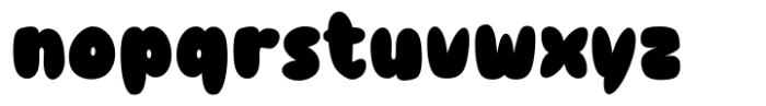 Cuttey Fatty Regular Font LOWERCASE