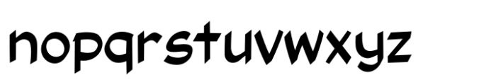 Cutthroat Lower Regular Font LOWERCASE