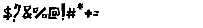 Cutzilla Font OTHER CHARS