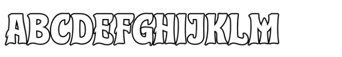 Cuy Mlaont Outline Font UPPERCASE