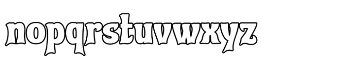 Cuy Mlaont Outline Font LOWERCASE