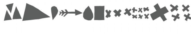 Cutout Symbols Font UPPERCASE