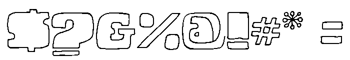 Cuadrifonte Line Font OTHER CHARS