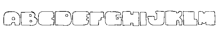 Cuadrifonte Line Font UPPERCASE