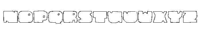 Cuadrifonte Line Font LOWERCASE