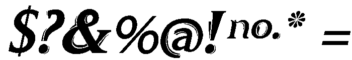 Curwen Maxima Font OTHER CHARS
