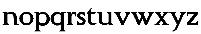Curwen Poster Font LOWERCASE