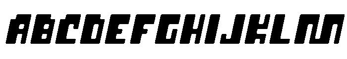 Cusp Round Slant Font UPPERCASE