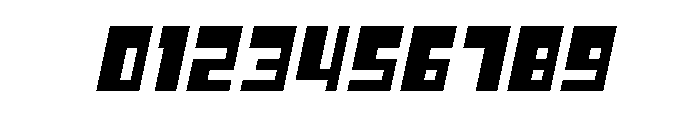 Cusp Square Slant Font OTHER CHARS