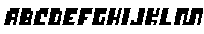 Cusp Square Slant Font UPPERCASE