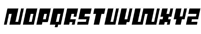 Cusp Square Slant Font UPPERCASE