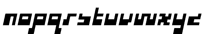 Cusp Square Slant Font LOWERCASE
