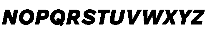 Custom Sans Black Italic Font UPPERCASE