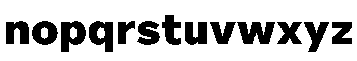 Custom Sans Black Font LOWERCASE