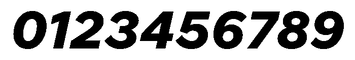 Custom Sans Extra Bold Italic Font OTHER CHARS