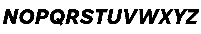 Custom Sans Extra Bold Italic Font UPPERCASE