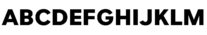 Custom Sans Extra Bold Font UPPERCASE