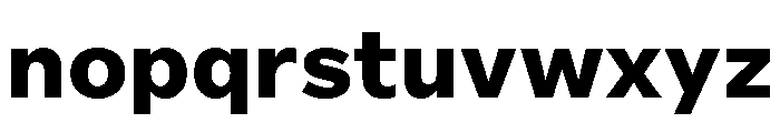 Custom Sans Extra Bold Font LOWERCASE