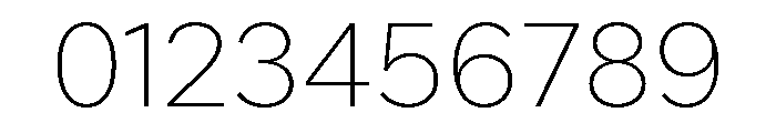 Custom Sans Extra Light Font OTHER CHARS