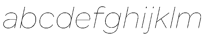 Custom Sans Hairline Italic FONT