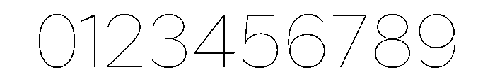 Custom Sans Hairline Font OTHER CHARS