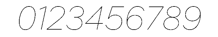 Custom Sans Italic Font OTHER CHARS