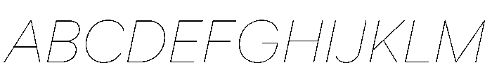 Custom Sans Italic Font UPPERCASE