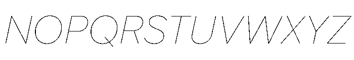 Custom Sans Italic Font UPPERCASE