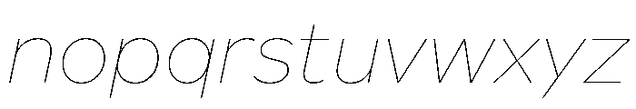 Custom Sans Italic Font LOWERCASE