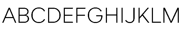 Custom Sans Light Font UPPERCASE