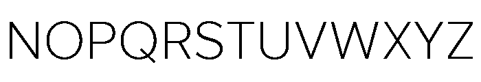 Custom Sans Light Font UPPERCASE